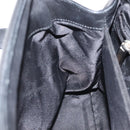 Salvatore Ferragamo Vala Shoulder Bag Leather Black Silver Auth BA6023-22