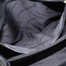 Salvatore Ferragamo Vala Shoulder Bag Leather Black Silver Auth BA6023-23