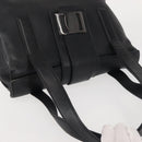 Salvatore Ferragamo Vala Shoulder Bag Leather Black Silver Auth BA6023-6