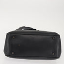 Salvatore Ferragamo Vala Shoulder Bag Leather Black Silver Auth BA6023-9