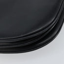 BALLY Hand Bag Leather Black Gold Auth BA6024-16