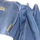 BALLY Hand Bag Leather Black Gold Auth BA6024-19