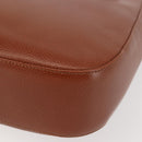 BALLY Tote Bag Leather Brown Gold Auth BA6025-14