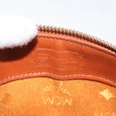 MCM Logogram Vicetos Hand Bag PVC Leather Brown Gold Auth BA6026-16