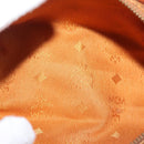 MCM Logogram Vicetos Hand Bag PVC Leather Brown Gold Auth BA6026-17