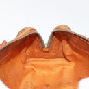 MCM Logogram Vicetos Hand Bag PVC Leather Brown Gold Auth BA6026-18