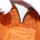 MCM Logogram Vicetos Hand Bag PVC Leather Brown Gold Auth BA6026-19