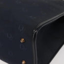 Christian Dior Honeycomb Canvas Hand Bag Navy Gold Auth BA6027-15