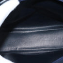 Christian Dior Honeycomb Canvas Hand Bag Navy Gold Auth BA6027-12