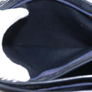 Christian Dior Honeycomb Canvas Hand Bag Navy Gold Auth BA6027-22