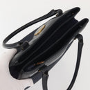 Christian Dior Honeycomb Canvas Hand Bag Navy Gold Auth BA6027-6