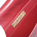 CARTIER Must Line Shoulder Bag Leather Bordeaux Gold Auth BA6028-12