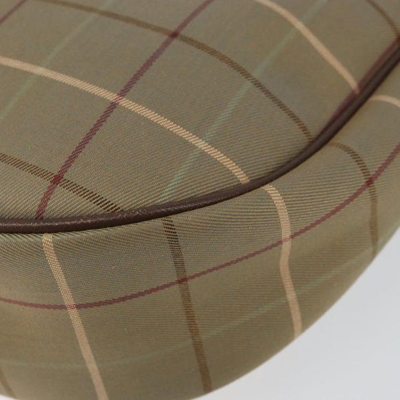 Burberrys Nova Check Shoulder Bag Canvas Beige Gold Auth BA6029