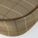 Burberrys Nova Check Shoulder Bag Canvas Beige Gold Auth BA6029-15