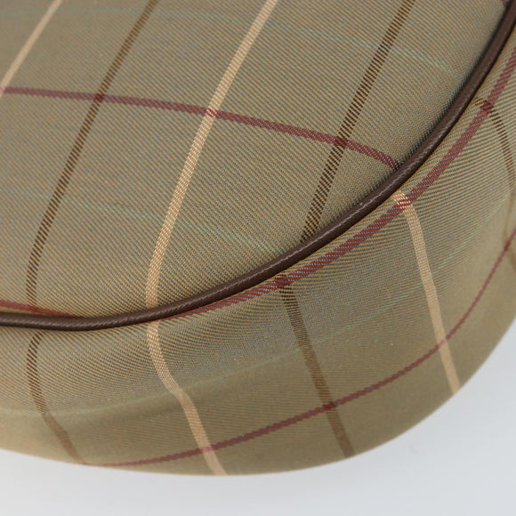Burberrys Nova Check Shoulder Bag Canvas Beige Gold Auth BA6029