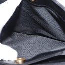 BALLY Shoulder Bag Leather Black Gold Auth BA6042-20