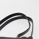 BALLY Shoulder Bag Leather Black Gold Auth BA6042-8