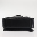 BALLY Shoulder Bag Leather Black Gold Auth BA6042-9