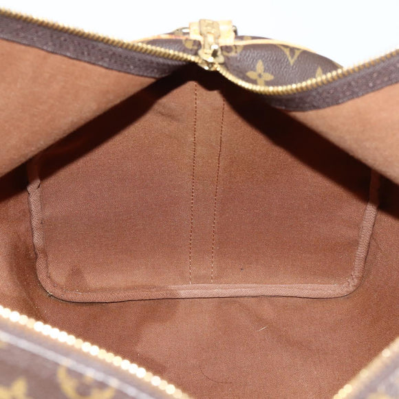 LOUIS VUITTON Monogram Keepall Bandouliere 55 Boston Bag M41414 LV Auth BA6044