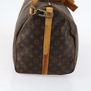 LOUIS VUITTON Monogram Keepall Bandouliere 55 Boston Bag M41414 LV Auth BA6044-5