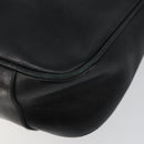 GUCCI Bamboo Hand Bag Leather Black Gold 001 3754 1638 Auth BA6049-14