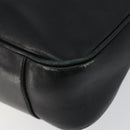 GUCCI Bamboo Hand Bag Leather Black Gold 001 3754 1638 Auth BA6049-15