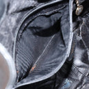 GUCCI Bamboo Hand Bag Leather Black Gold 001 3754 1638 Auth BA6049-11