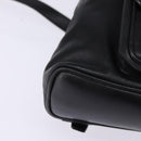 GUCCI Bamboo Backpack Leather Black Gold 003 1705 0030 Auth BA6050-16