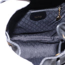 GUCCI Bamboo Backpack Leather Black Gold 003 1705 0030 Auth BA6050-11