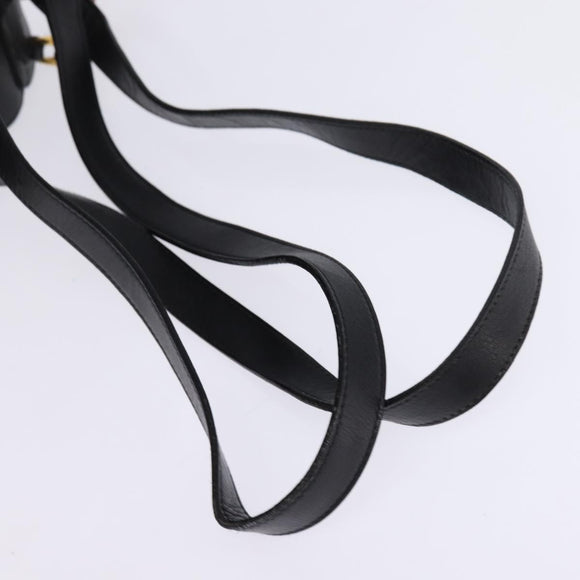 GUCCI Bamboo Backpack Leather Black Gold 003 1705 0030 Auth BA6050