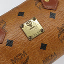 MCM Logogram Vicetos Hand Bag PVC Leather Brown Gold Auth BA6051-14