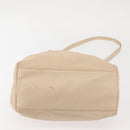 Salvatore Ferragamo Vala Hand Bag Leather 2way Beige Gold Auth BA6053-12