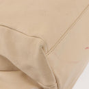 Salvatore Ferragamo Vala Hand Bag Leather 2way Beige Gold Auth BA6053-14