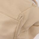 Salvatore Ferragamo Vala Hand Bag Leather 2way Beige Gold Auth BA6053-15