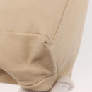 Salvatore Ferragamo Vala Hand Bag Leather 2way Beige Gold Auth BA6053-16