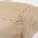 Salvatore Ferragamo Vala Hand Bag Leather 2way Beige Gold Auth BA6053-17