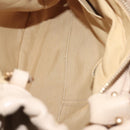 Salvatore Ferragamo Vala Hand Bag Leather 2way Beige Gold Auth BA6053-24