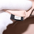 PRADA Hand Bag Leather 2way Beige Silver Auth BA6054-12