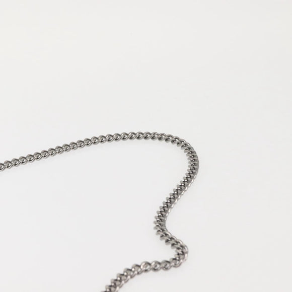 Stella MacCartney Chain Fabera Shoulder Bag Suede Gray Silver Auth BA6056