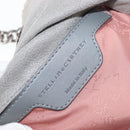 Stella MacCartney Chain Fabera Shoulder Bag Suede Gray Silver Auth BA6056-19