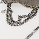Stella MacCartney Chain Fabera Shoulder Bag Suede Gray Silver Auth BA6056-7