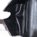 Chloe Elsie Shoulder Bag Enamel Black Gold Auth BA6058-11