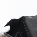 Chloe Elsie Shoulder Bag Enamel Black Gold Auth BA6058-19