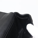 Chloe Elsie Shoulder Bag Enamel Black Gold Auth BA6058-20