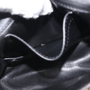 Chloe Elsie Shoulder Bag Enamel Black Gold Auth BA6058-21