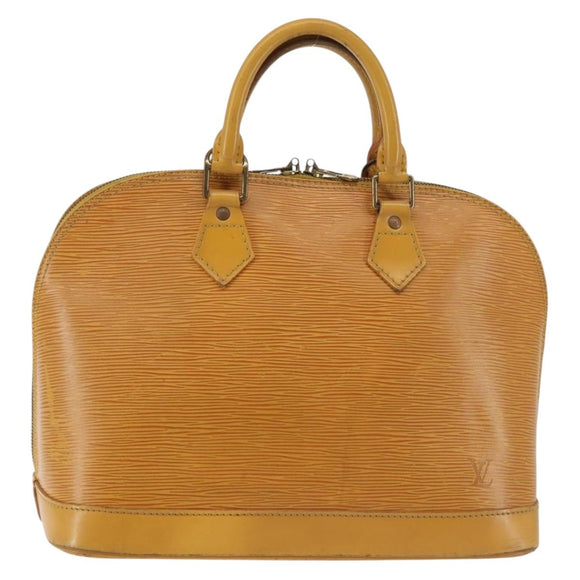LOUIS VUITTON Epi Alma Hand Bag Yellow M52149 LV Auth BA6059