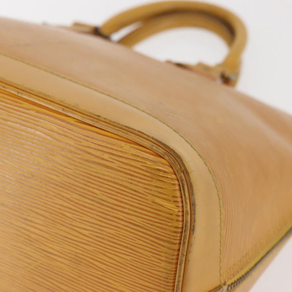 LOUIS VUITTON Epi Alma Hand Bag Yellow M52149 LV Auth BA6059
