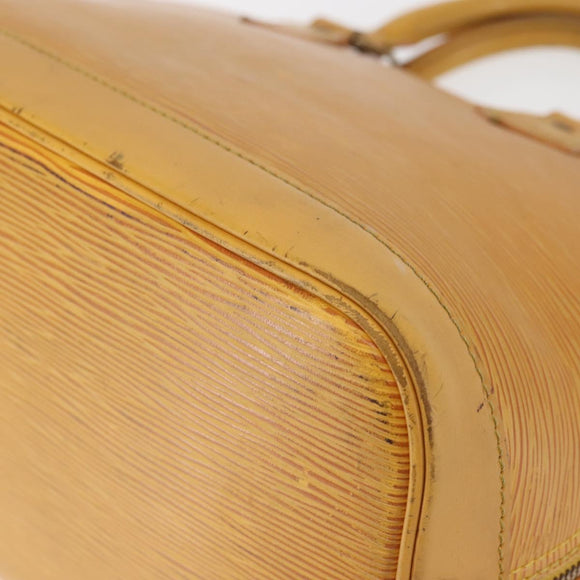 LOUIS VUITTON Epi Alma Hand Bag Yellow M52149 LV Auth BA6059