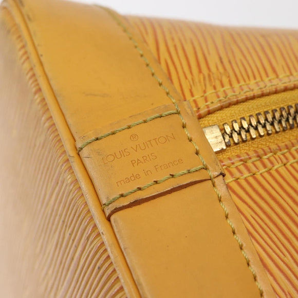 LOUIS VUITTON Epi Alma Hand Bag Yellow M52149 LV Auth BA6059