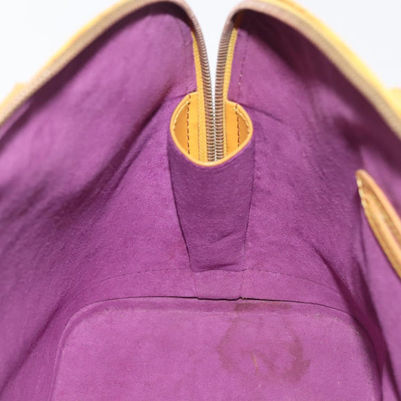 LOUIS VUITTON Epi Alma Hand Bag Yellow M52149 LV Auth BA6059